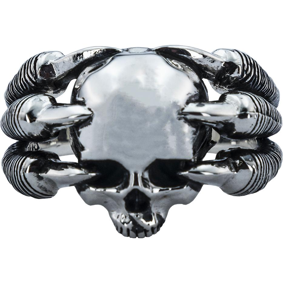 Кольцо Череп из серебра (арт. 2183675)
