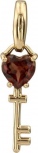 Подвеска Ключик с 1 гранатом из красного золота (арт. 2180751)