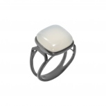 Кольцо с лунным камнем из серебра (арт. 2393320)