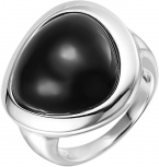 Кольцо с ониксами из серебра (арт. 2393340)