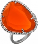Кольцо с ювелирным стеклом из серебра (арт. 739997)