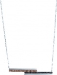 Колье с фианитами из серебра (арт. 740390)