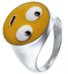 Кольцо с эмалью из серебра (арт. 759306)