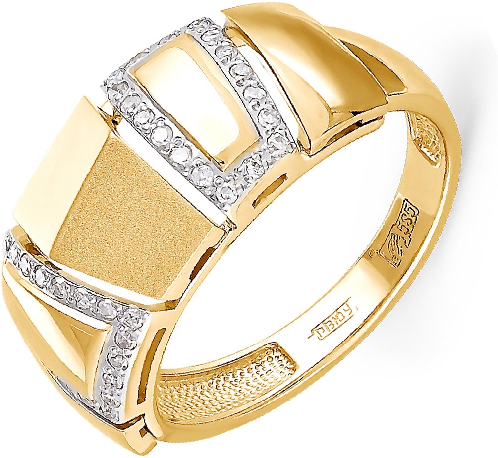 Кольцо с 38 бриллиантами из жёлтого золота (арт. 2040959)
