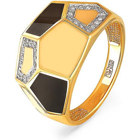 Кольцо с 27 бриллиантами из жёлтого золота (арт. 2043000)