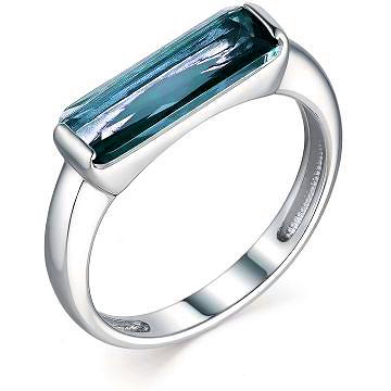 Кольцо с 1 топазом из серебра (арт. 2054275)