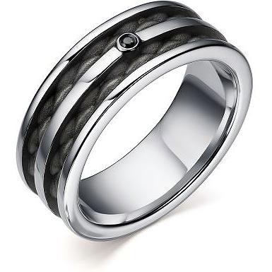 Кольцо с 1 бриллиантом из серебра (арт. 2055628)