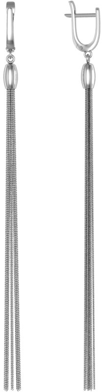 Серьги из серебра с позолотой (арт. 2127913)