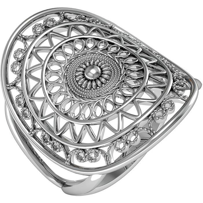Кольцо из серебра (арт. 2128265)