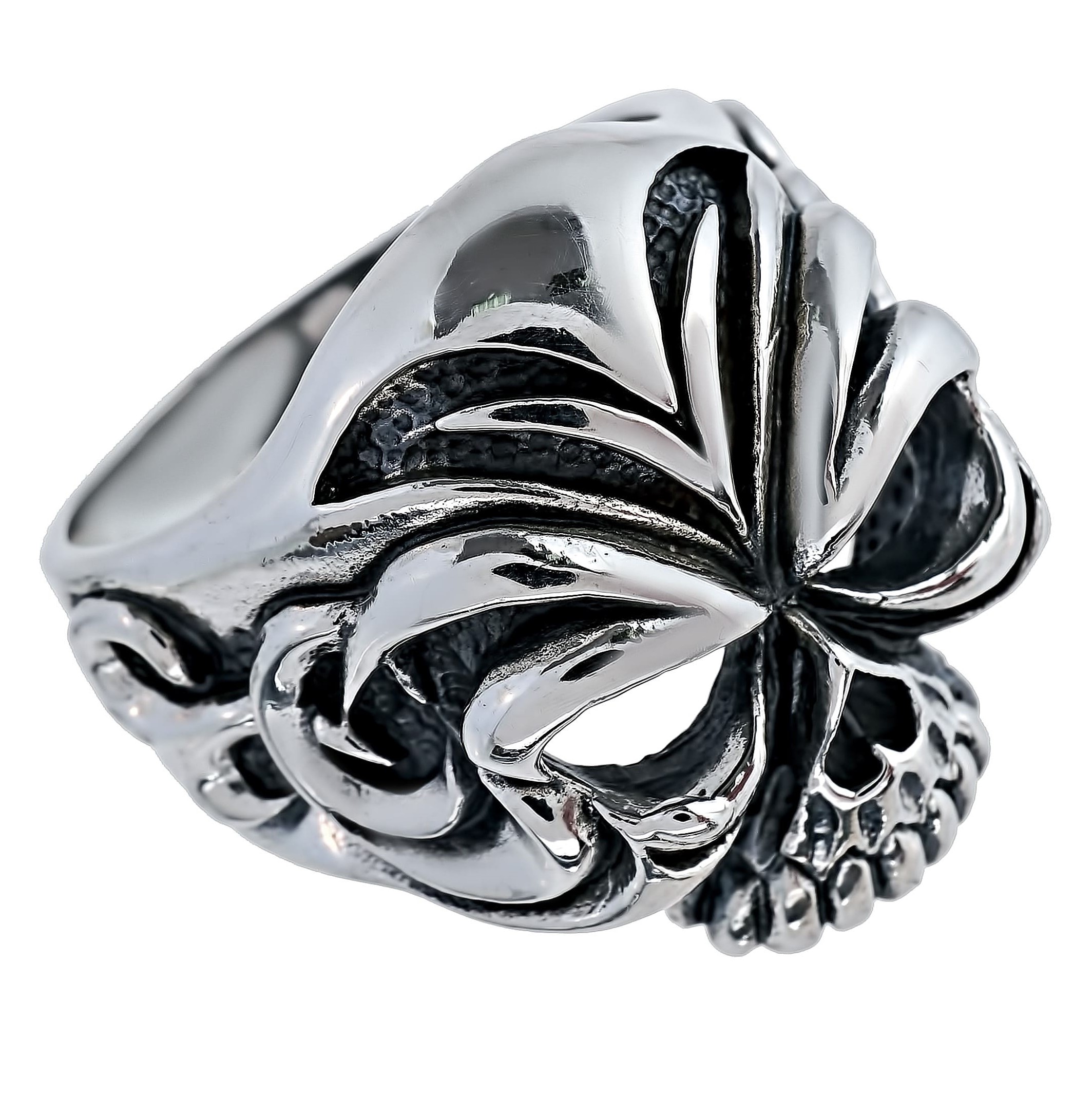 Кольцо Череп из серебра (арт. 2140558)