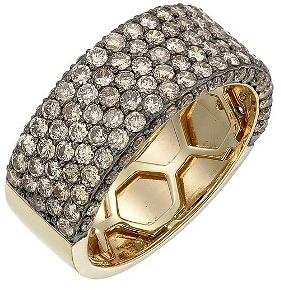 Кольцо с 143 бриллиантами из жёлтого золота (арт. 2150370)