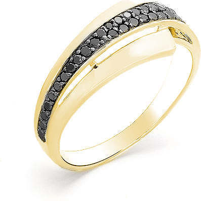 Кольцо с 36 бриллиантами из жёлтого золота (арт. 2162662)