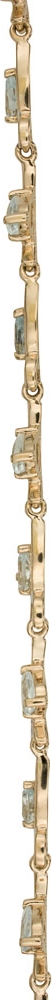 Браслет с фианитами и топазами из красного золота (арт. 2180020)