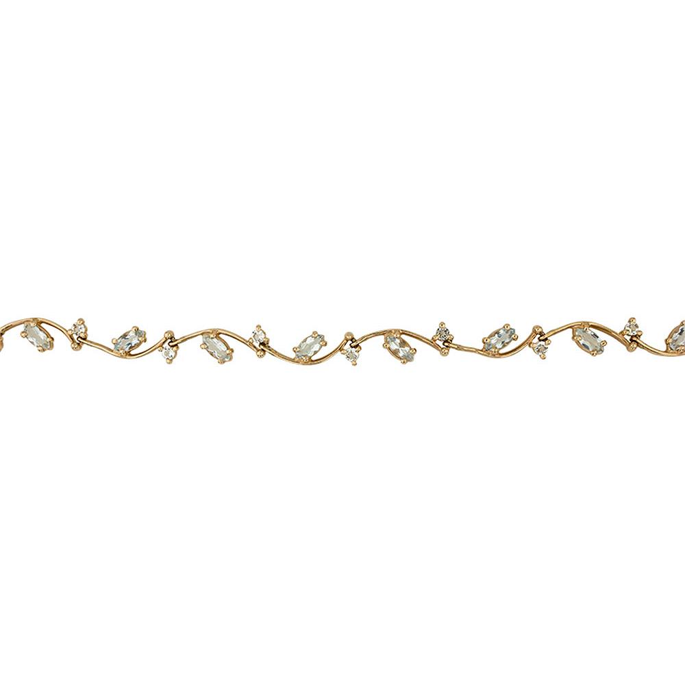 Браслет с 28 топазами из красного золота (арт. 2181050)