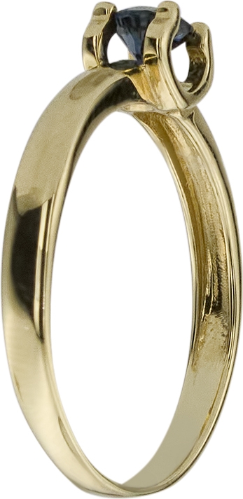 Кольцо с 1 сапфиром из жёлтого золота (арт. 2182166)
