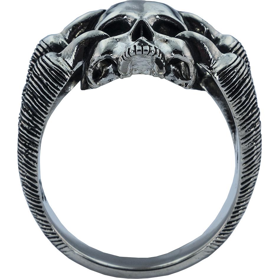 Кольцо Череп из серебра (арт. 2183675)