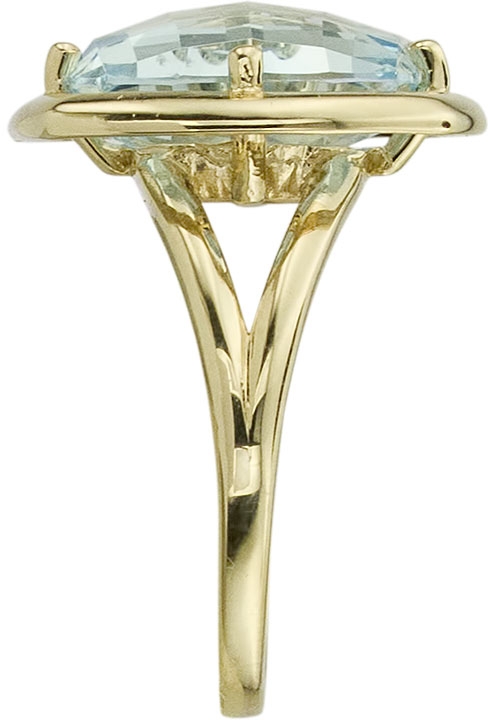 Кольцо с 1 топазом из красного золота (арт. 2183898)