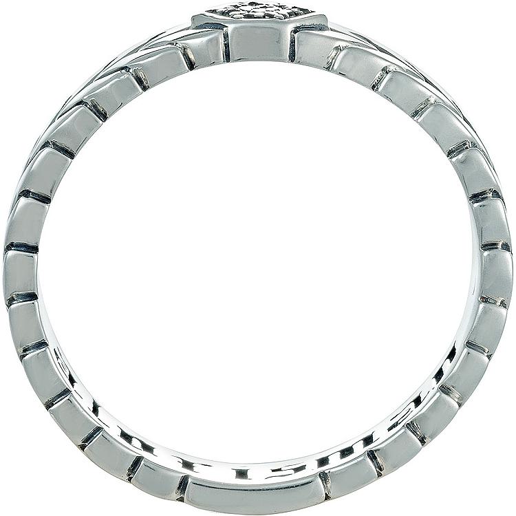 Кольцо с 14 фианитами из серебра (арт. 2185007)