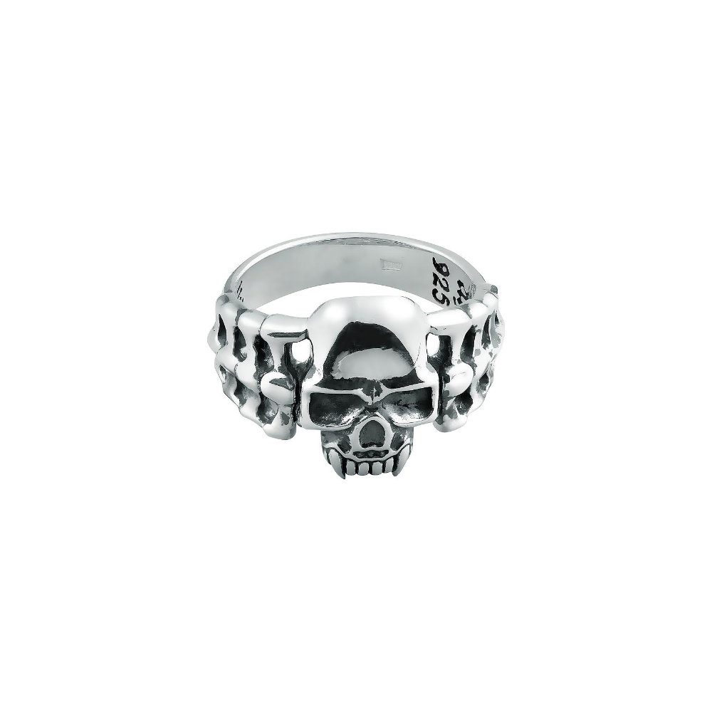 Кольцо Череп из серебра (арт. 2185583)