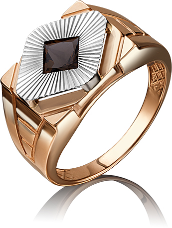 Кольцо с кварцами из комбинированного золота (арт. 2214381)