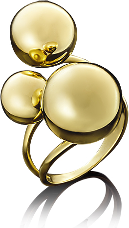 Кольцо из жёлтого золота (арт. 2216267)