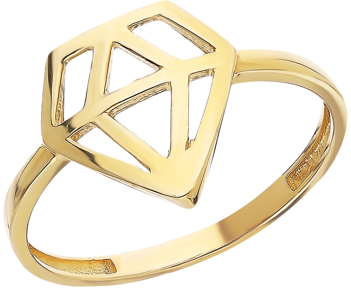 Кольцо Бриллиант из жёлтого золота (арт. 2250453)