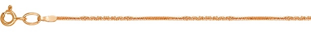 Цепочка плетения "Шнурок" из красного золота (арт. 2320082)