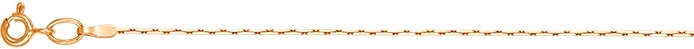 Цепочка плетения "Шнурок" из красного золота (арт. 2320084)
