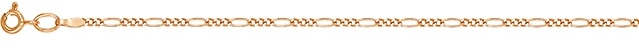Цепочка плетения "Фигаро" из красного золота (арт. 2320099)