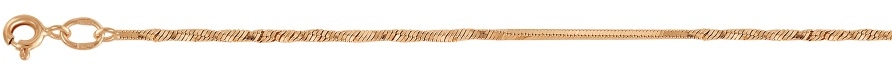 Цепочка плетения "Шнурок" из красного золота (арт. 2320100)