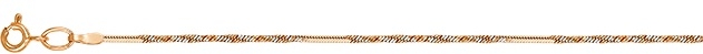 Цепочка плетения "Шнурок" из красного золота (арт. 2320234)