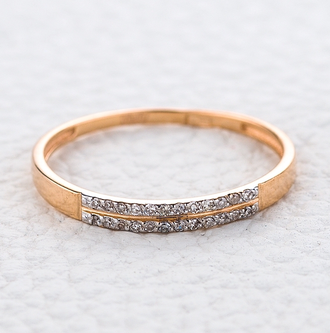 Кольцо с 24 бриллиантами из красного золота (арт. 2380429)