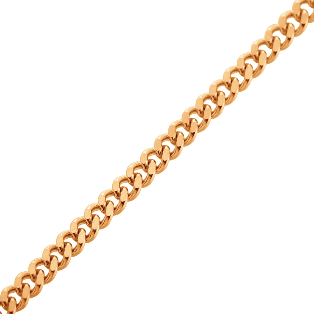 Цепочка плетения "Панцирное" из красного золота (арт. 2420140)