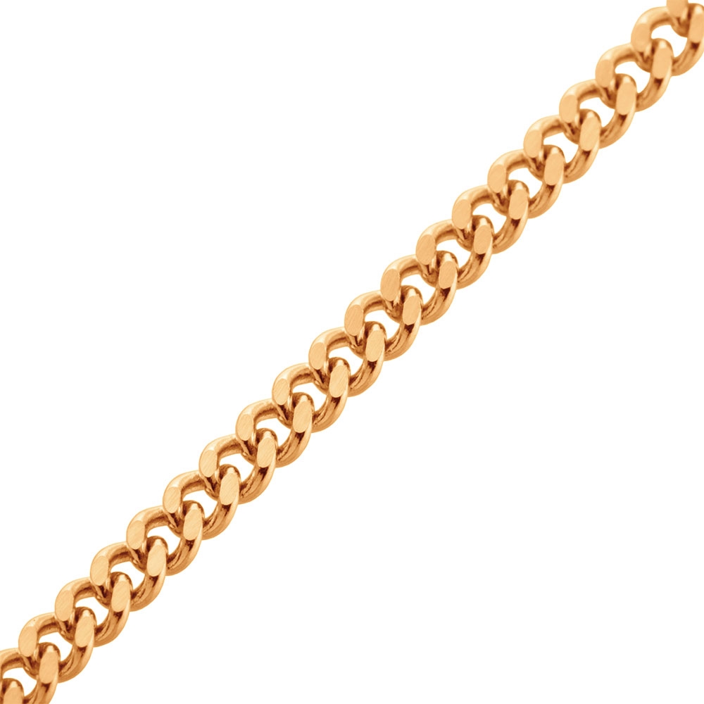 Цепочка плетения "Панцирное" из красного золота (арт. 2420141)