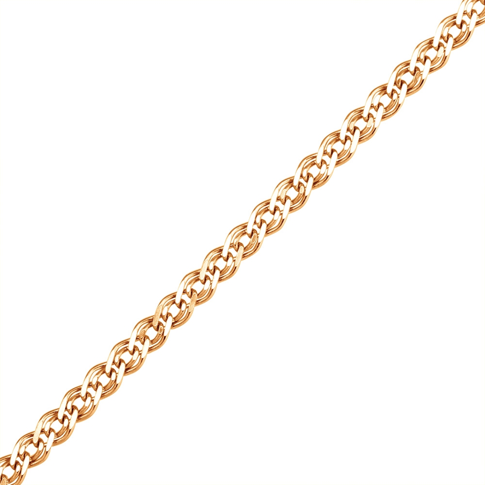 Цепочка плетения "Нонна" из красного золота (арт. 2420142)