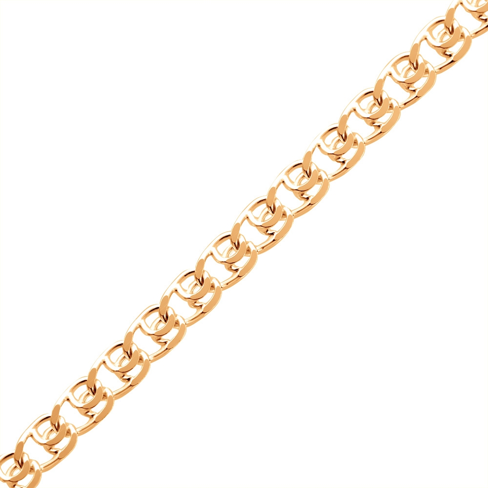 Цепочка плетения "Лав" из красного золота (арт. 2420162)