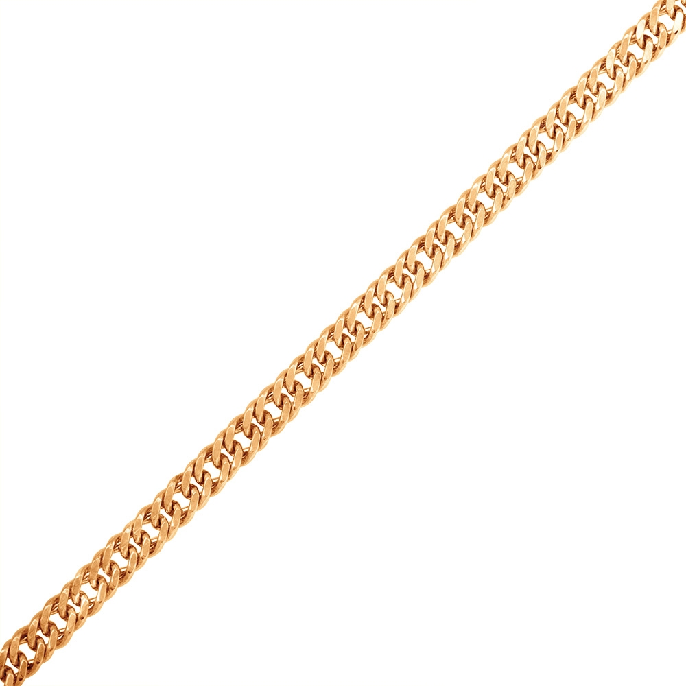 Цепочка плетения "Панцирное" из красного золота (арт. 2420164)