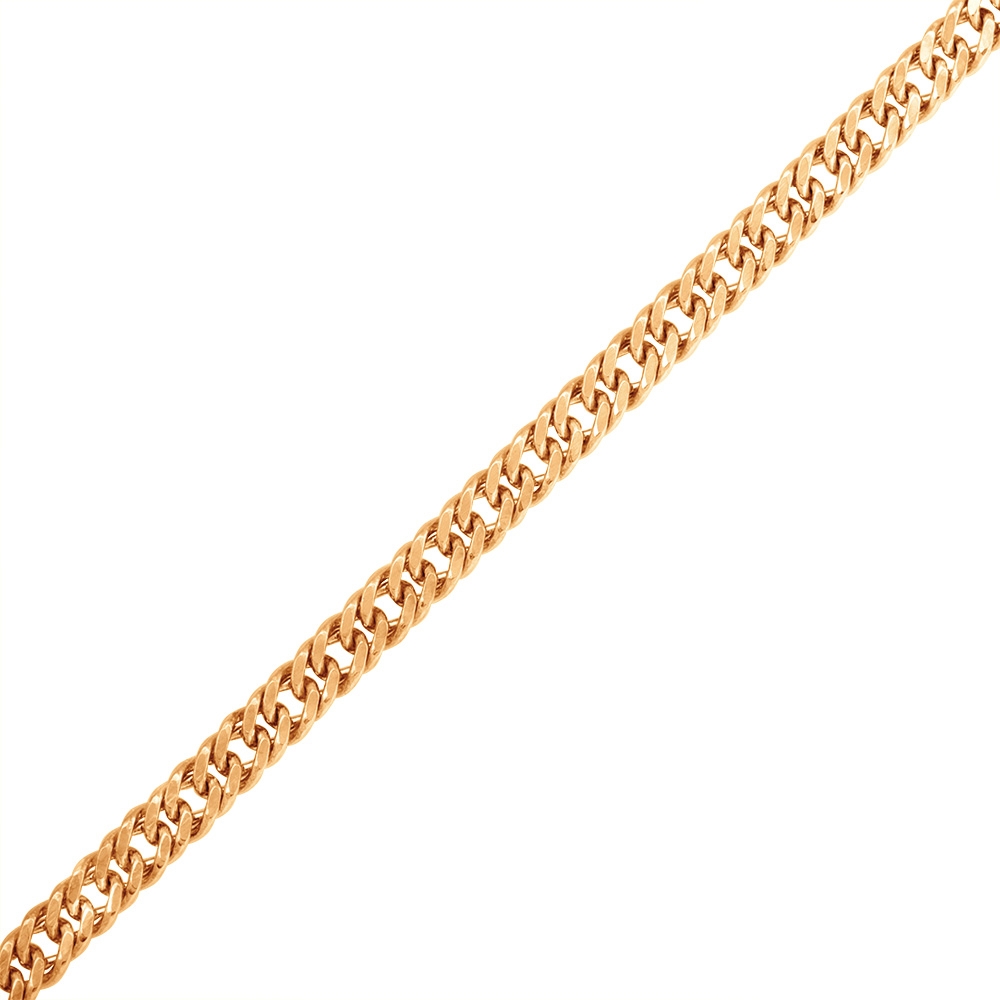 Цепочка плетения "Панцирное" из красного золота (арт. 2420165)