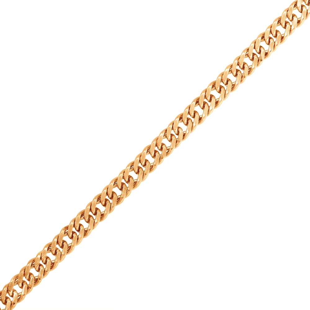Цепочка плетения "Панцирное" из красного золота (арт. 2420166)