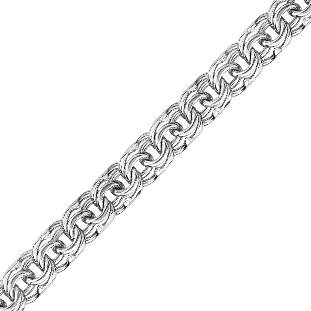 Цепочка плетения "Бисмарк" из серебра (арт. 2420288)