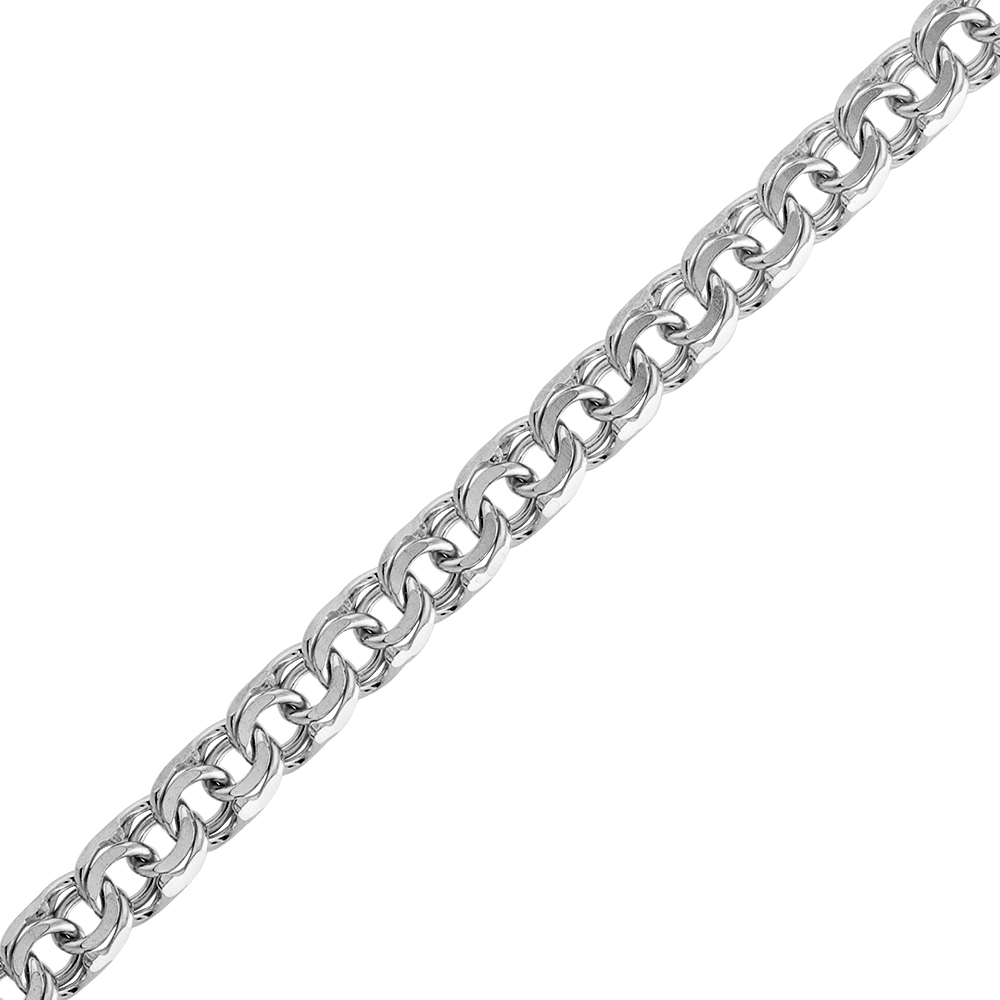 Цепочка плетения "Бисмарк" из серебра (арт. 2420293)