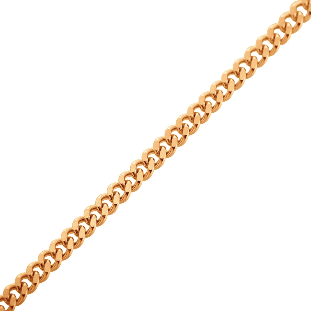 Браслет плетения "Панцирное" из красного золота (арт. 2420344)