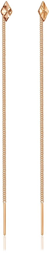 Серьги из красного золота (арт. 2430038)