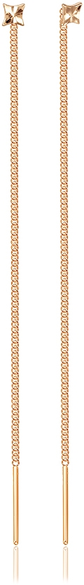 Серьги из красного золота (арт. 2430040)