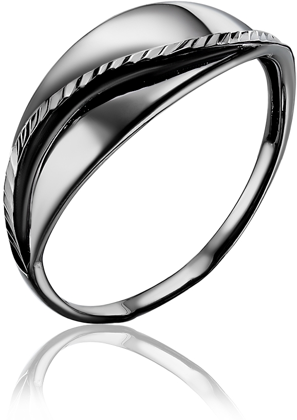 Кольцо из чернёного серебра (арт. 2430390)