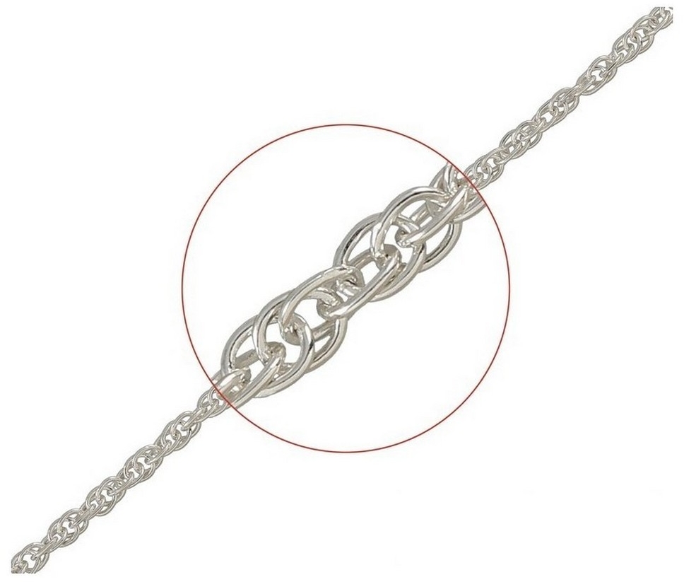Цепочка плетения "Кордовое" из серебра (арт. 2450605)