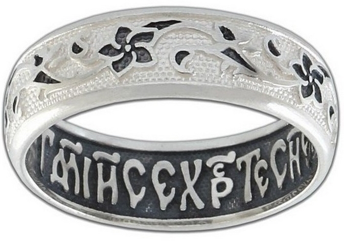 Кольцо из чернёного серебра (арт. 2451015)