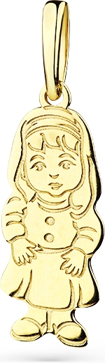 Подвеска Девочка из жёлтого золота (арт. 2461170)