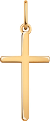 Крестик из красного золота (арт. 2471459)
