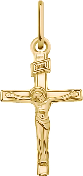 Крестик из красного золота (арт. 2471462)